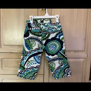 Gap Kids girls Capri Shorts Size 8 Reg floral adjustable waist stretch NWT
